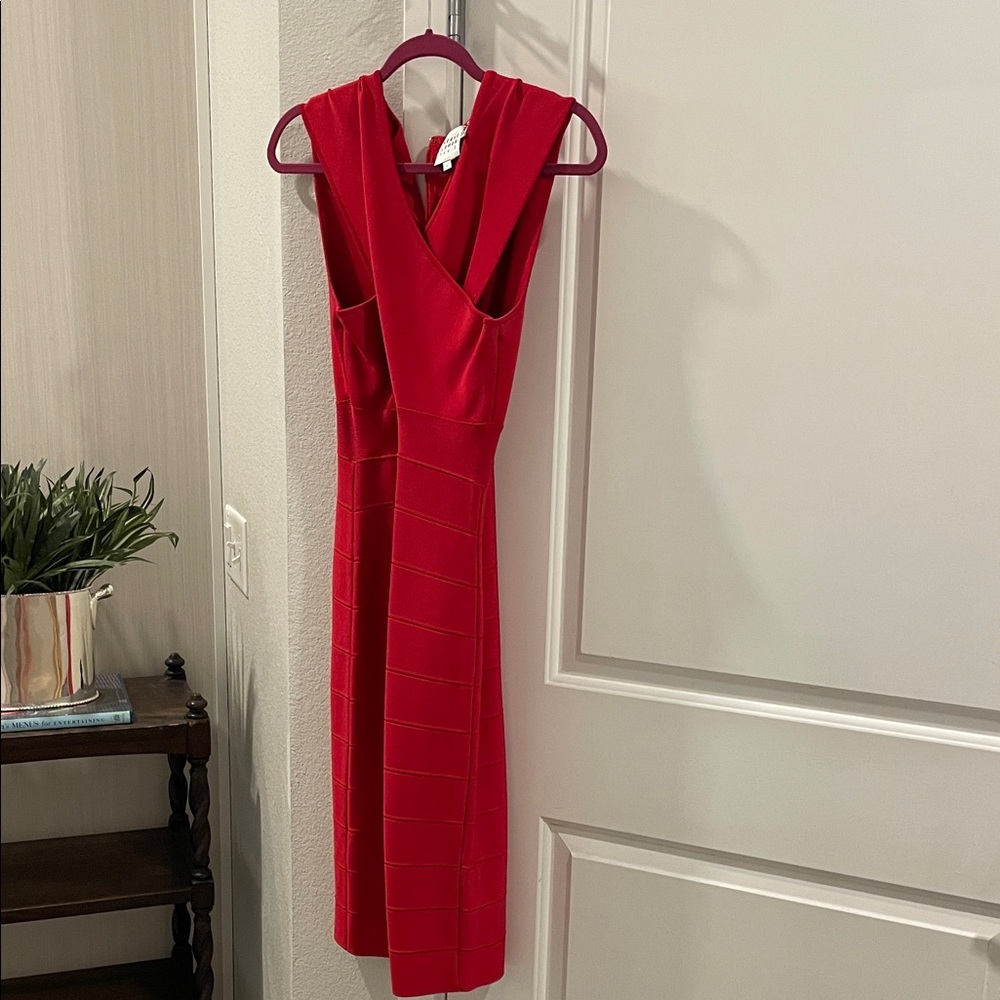 Herve Leger Striking Red Dress - Picture 4 of 4